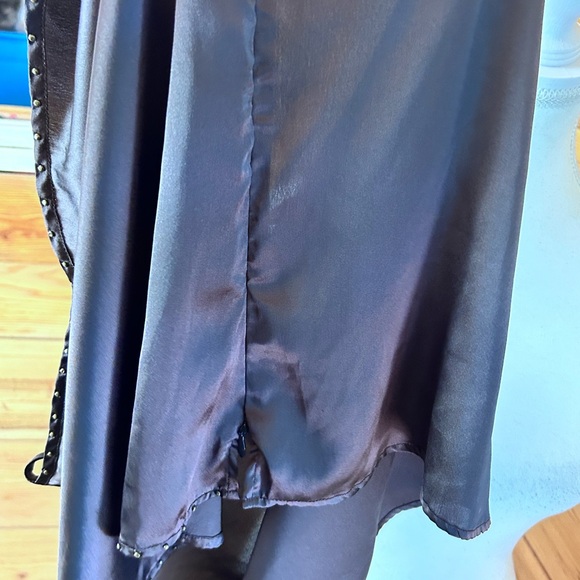 Vintage La Redoute Women’s 16 Brown Satin Studded Camisole Cami 90s Plus Size XL - Picture 7 of 9